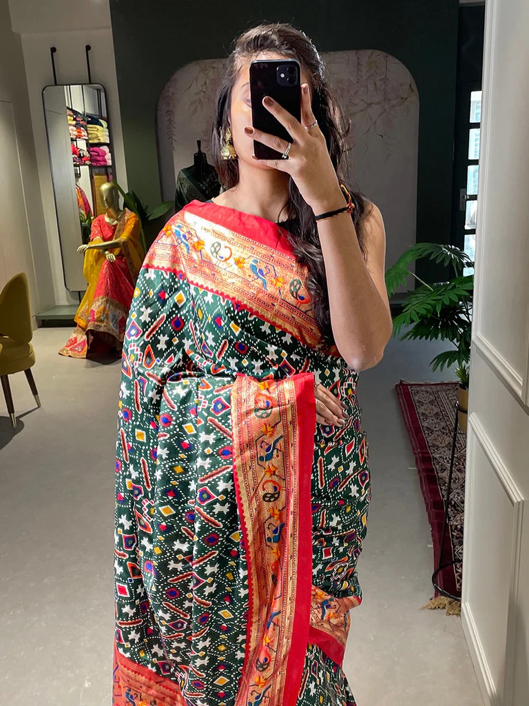 Buy Traditional Patola Saree By Geet Gauri Fashion